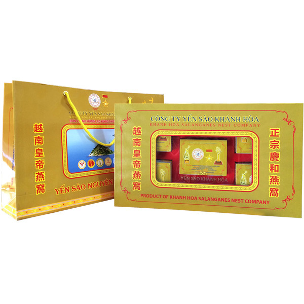 Tổ Yến Sào Khánh Hòa tinh chế hộp quà tặng 5 hộp 3g - 011G