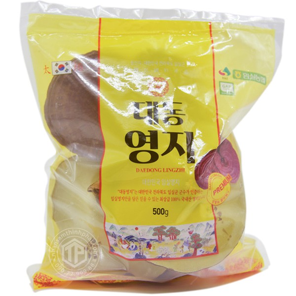 Nấm Linh Chi Hàn Quốc Daedong Premium túi 500g