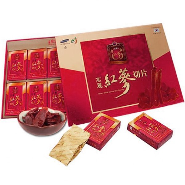 Hồng sâm Hàn Quốc thái lát tẩm mật ong chính hãng Sambok