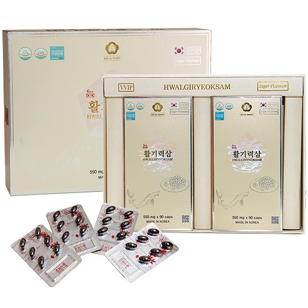 Viên Thiên Sâm Trứng Cá Tầm Hwalgiryeoksam chính hãng 180 Viên