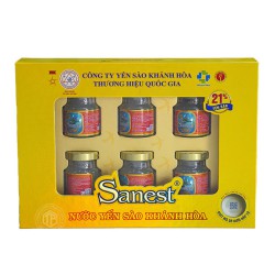 Yến Sào Sanest Khánh Hòa hộp 6 lọ