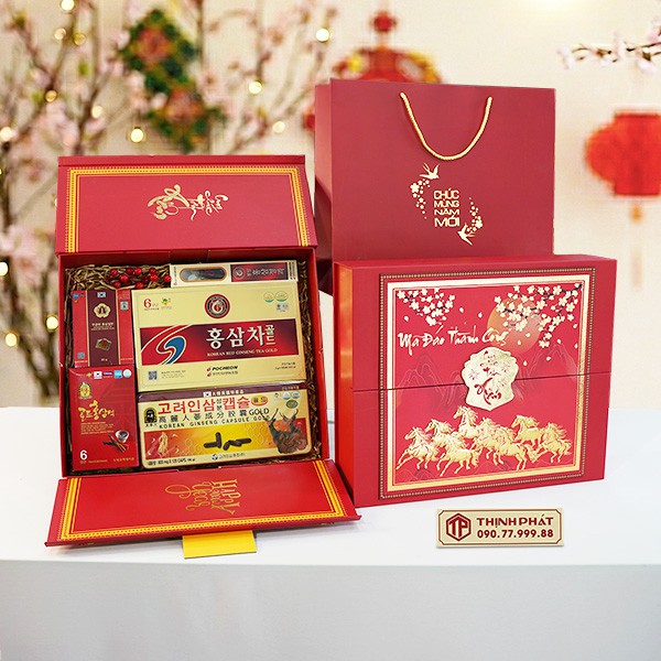 Hộp Quà Xuân Vạn Phúc - Set 43 - Hộp quà tặng tết cao cấp Xuân 2026