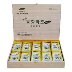 Nước đông trùng hạ thảo Hàn Quốc hộp gỗ 60 gói
