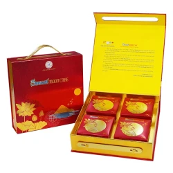 Bánh trung thu Yến Sào thập cẩm hộp 4 bánh x 200gr