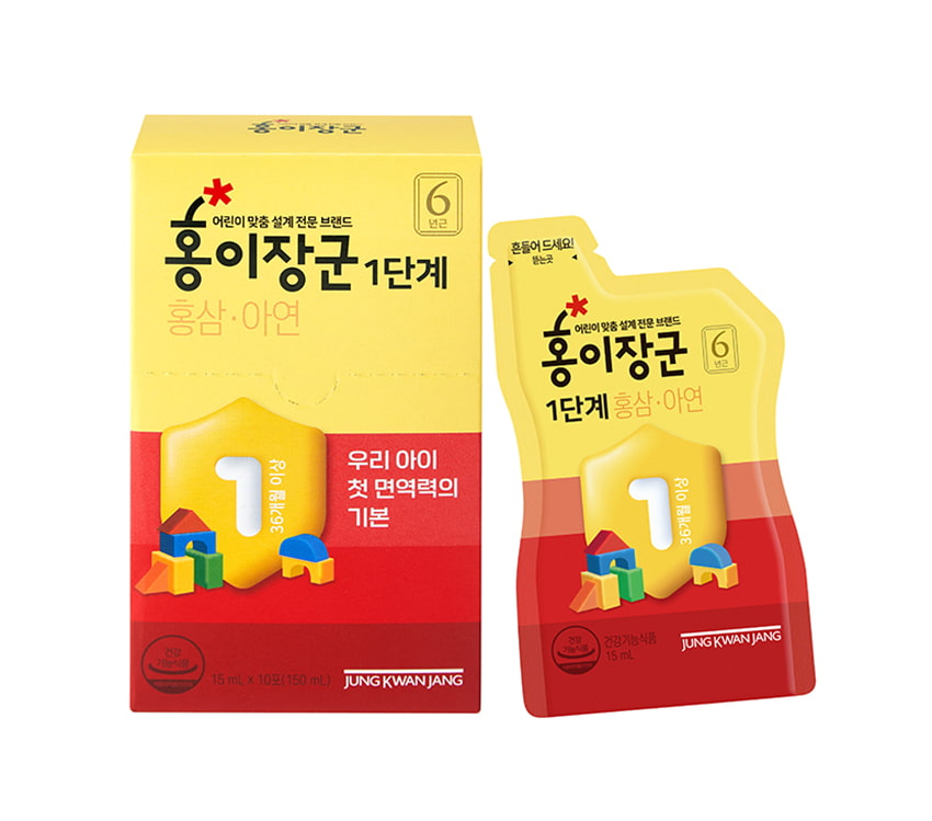 Nước hồng sâm Baby cho trẻ em cao cấp Sâm Chính phủ KGC Jung Kwan Jang hộp 30 gói x 15ml Nước hồng sâm Baby cho trẻ em cao cấp Sâm Chính phủ KGC Jung Kwan Jang hộp 30 gói x 15ml
