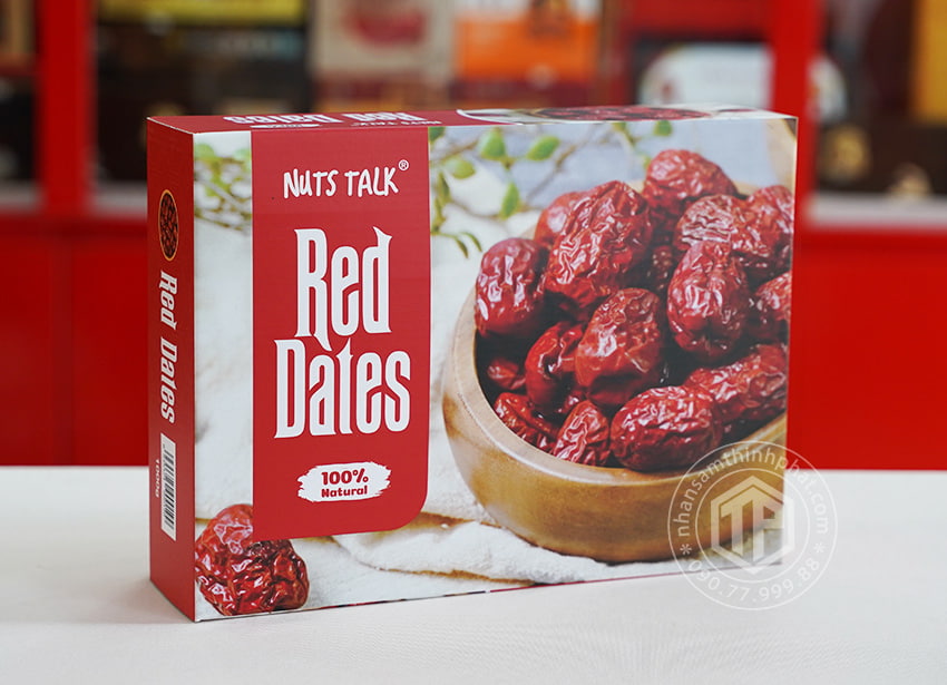 Táo đỏ sấy khô Hàn Quốc NUTS TALK 1kg Táo đỏ sấy khô Hàn Quốc NUTS TALK 1kg