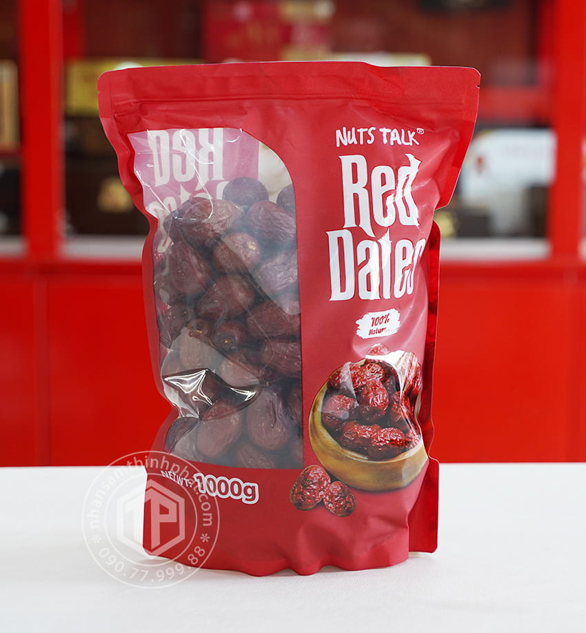 Táo đỏ sấy khô Hàn Quốc NUTS TALK 1kg Táo đỏ sấy khô Hàn Quốc NUTS TALK 1kg