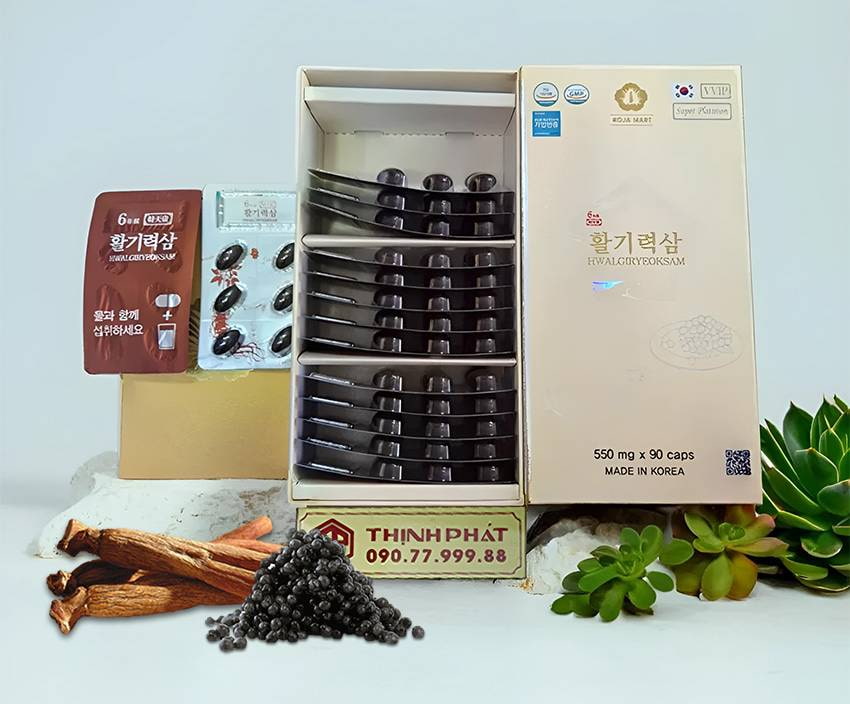 Viên Thiên Sâm Trứng Cá Tầm Hwalgiryeoksam 180 Viên Viên Thiên Sâm Trứng Cá Tầm Hwalgiryeoksam 180 Viên