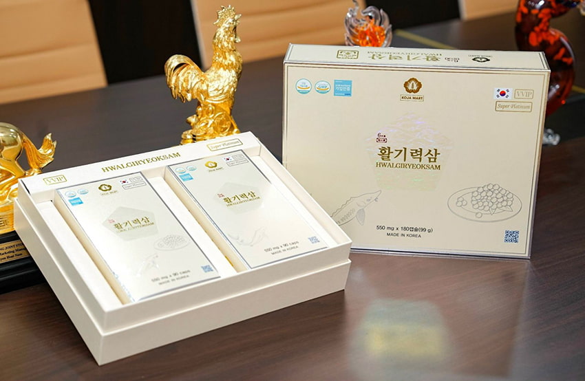 Viên Thiên Sâm Trứng Cá Tầm Hwalgiryeoksam 180 Viên Viên Thiên Sâm Trứng Cá Tầm Hwalgiryeoksam 180 Viên