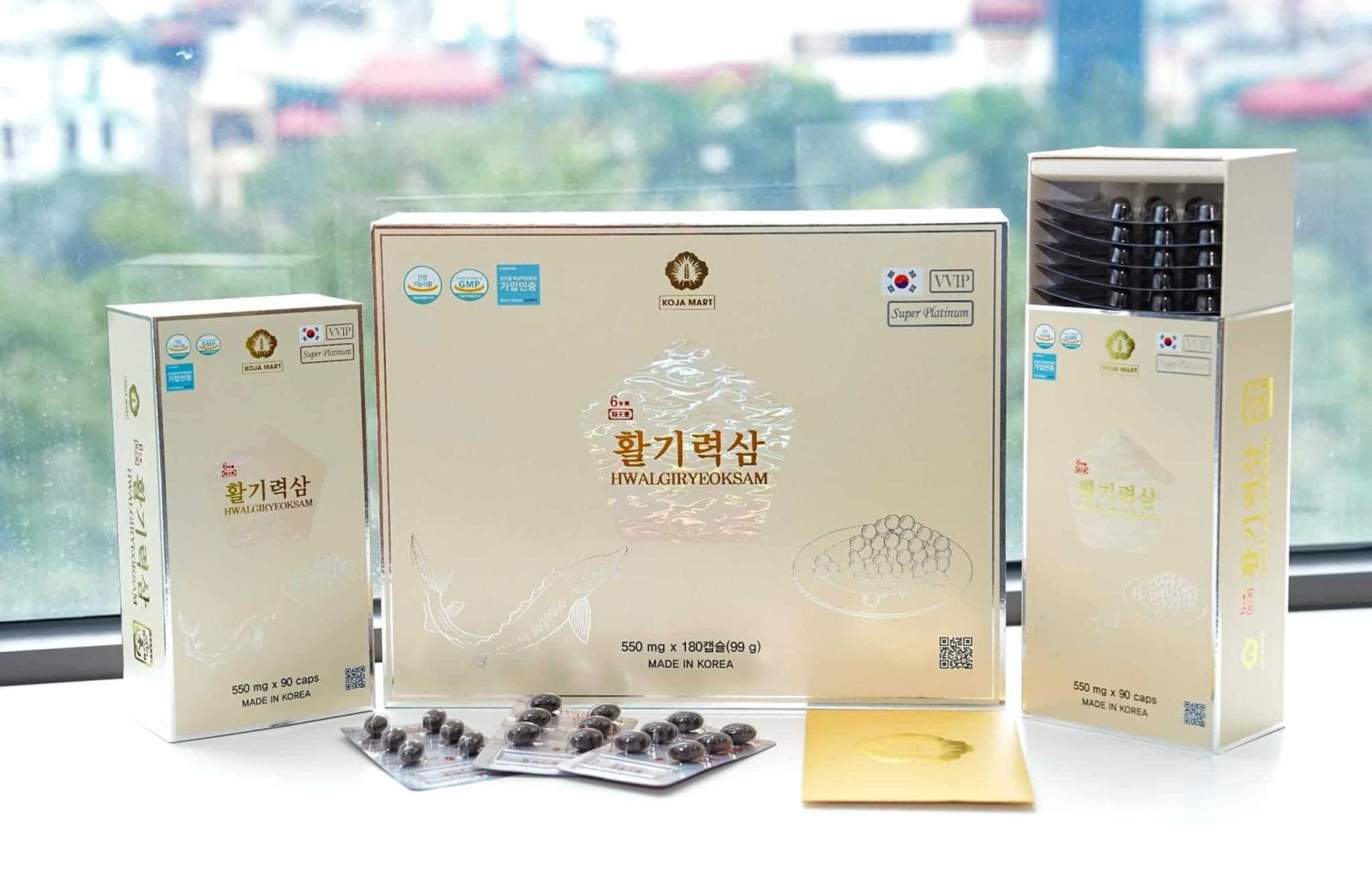 Viên Thiên Sâm Trứng Cá Tầm Hwalgiryeoksam 180 Viên Viên Thiên Sâm Trứng Cá Tầm Hwalgiryeoksam 180 Viên