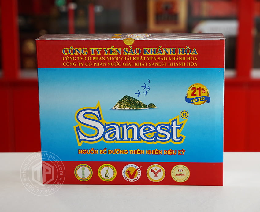 Yến Sào Sanest Khánh Hòa không đường hộp 6 lọ Yến Sào Sanest Khánh Hòa không đường hộp 6 lọ