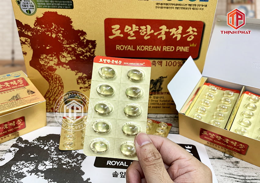 Viên tinh dầu thông đỏ Hàn Quốc Royal 120 viên Viên tinh dầu thông đỏ Hàn Quốc Royal 120 viên