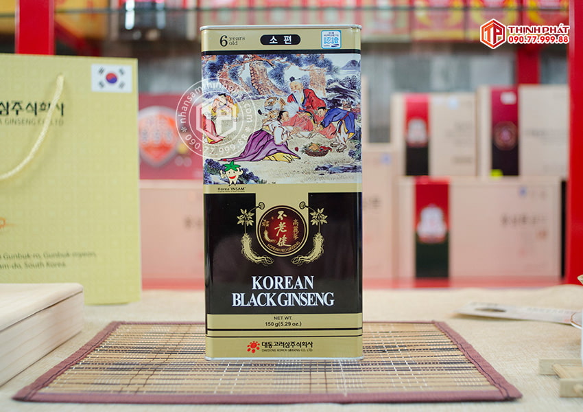 Hắc sâm củ khô 150g hộp thiếc chính hãng Deadong Hàn Quốc Hắc sâm củ khô 150g hộp thiếc chính hãng Deadong Hàn Quốc