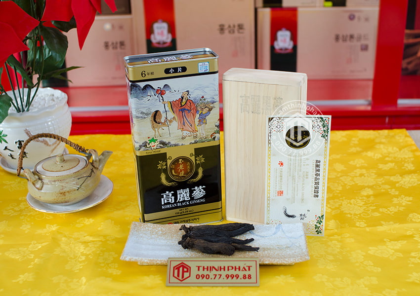 Hắc sâm củ khô 150g hộp thiếc chính hãng Deadong Hàn Quốc Hắc sâm củ khô 150g hộp thiếc chính hãng Deadong Hàn Quốc