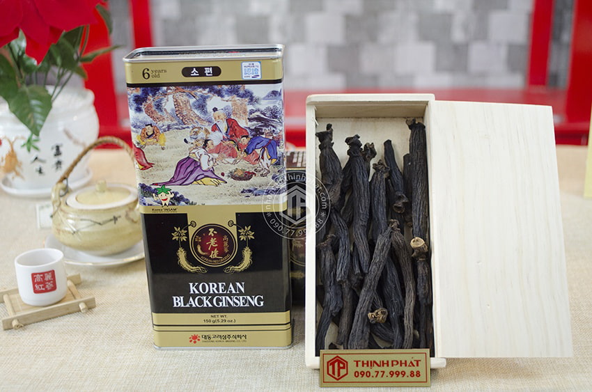 Hắc sâm củ khô 150g hộp thiếc chính hãng Deadong Hàn Quốc Hắc sâm củ khô 150g hộp thiếc chính hãng Deadong Hàn Quốc