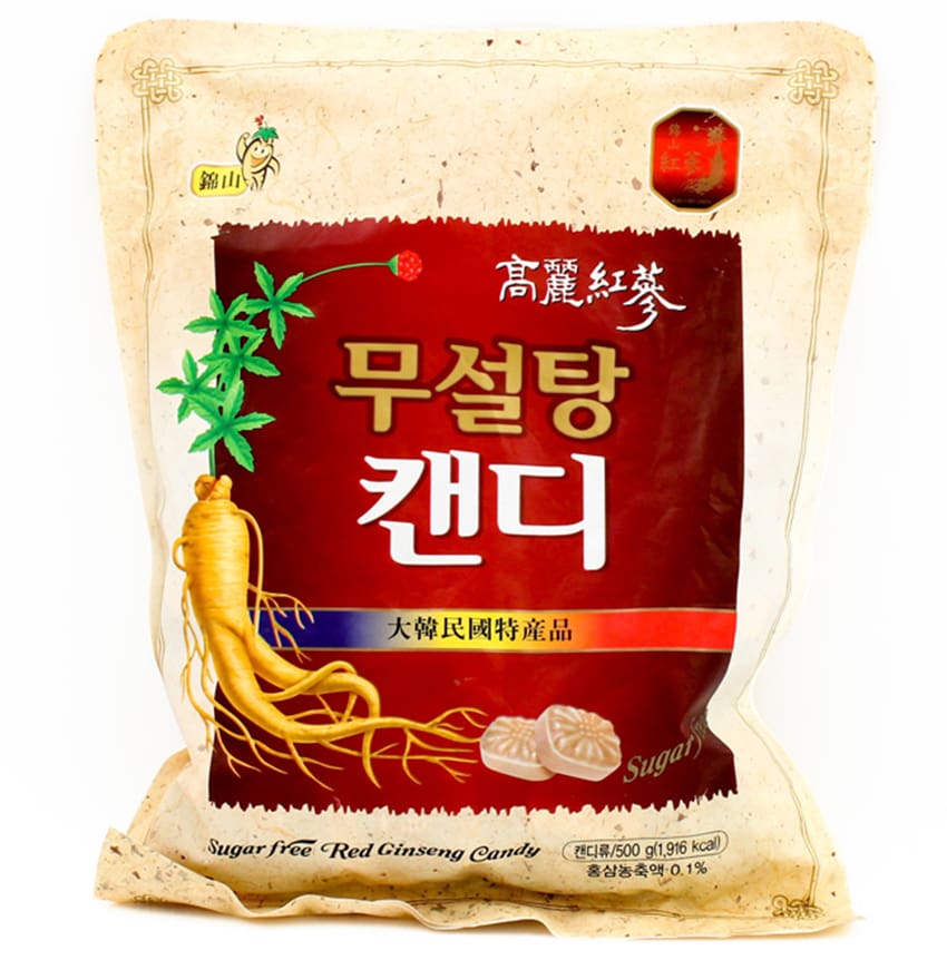 Kẹo hồng sâm Hàn Quốc không đường 500g Kẹo hồng sâm Hàn Quốc không đường 500g