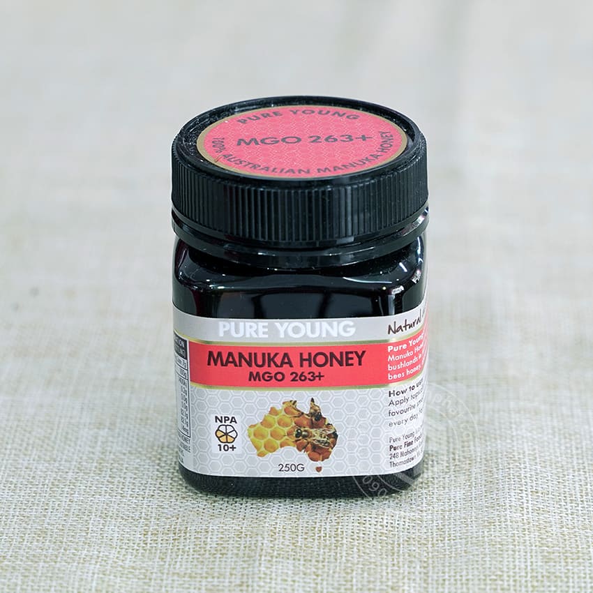 Mật ong Manuka Pure Young 263+ 250g nhập khẩu từ Úc Mật ong Manuka Pure Young 263+ 250g nhập khẩu từ Úc