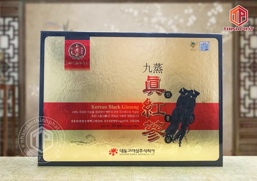 Nước hắc sâm Hàn Quốc cao cấp Daedong hộp 90 gói Nước hắc sâm Hàn Quốc cao cấp Daedong hộp 90 gói