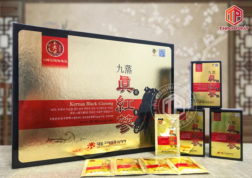 Nước hắc sâm Hàn Quốc cao cấp Daedong hộp 90 gói Nước hắc sâm Hàn Quốc cao cấp Daedong hộp 90 gói