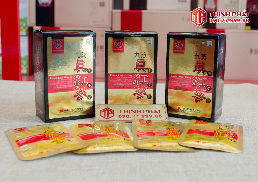 Nước hắc sâm Hàn Quốc cao cấp Daedong hộp 90 gói Nước hắc sâm Hàn Quốc cao cấp Daedong hộp 90 gói