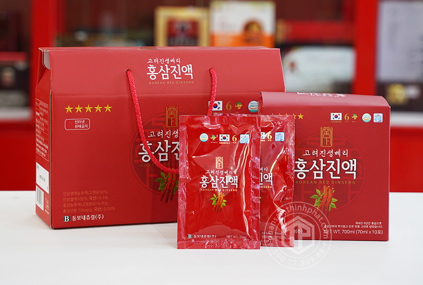 Nước hồng sâm DongWon chính hãng Hàn Quốc 6 năm tuổi hộp 20 gói x 70 ml Nước hồng sâm DongWon chính hãng Hàn Quốc 6 năm tuổi hộp 20 gói x 70 ml
