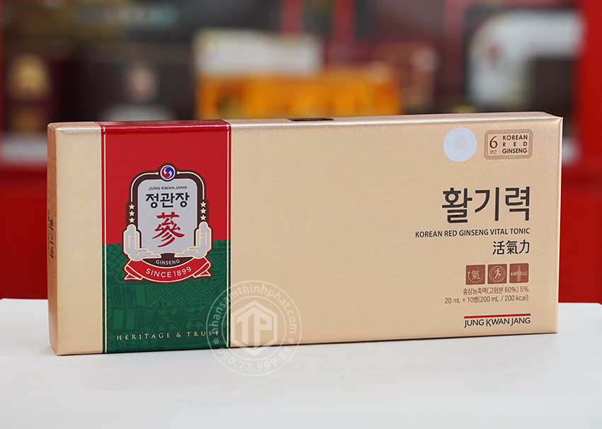 Nước hồng sâm KGC hộp 10 ống - Chính hãng sâm Chính phủ Hàn Quốc Jung Kwan Jang Nước hồng sâm KGC hộp 10 ống - Chính hãng sâm Chính phủ Hàn Quốc Jung Kwan Jang