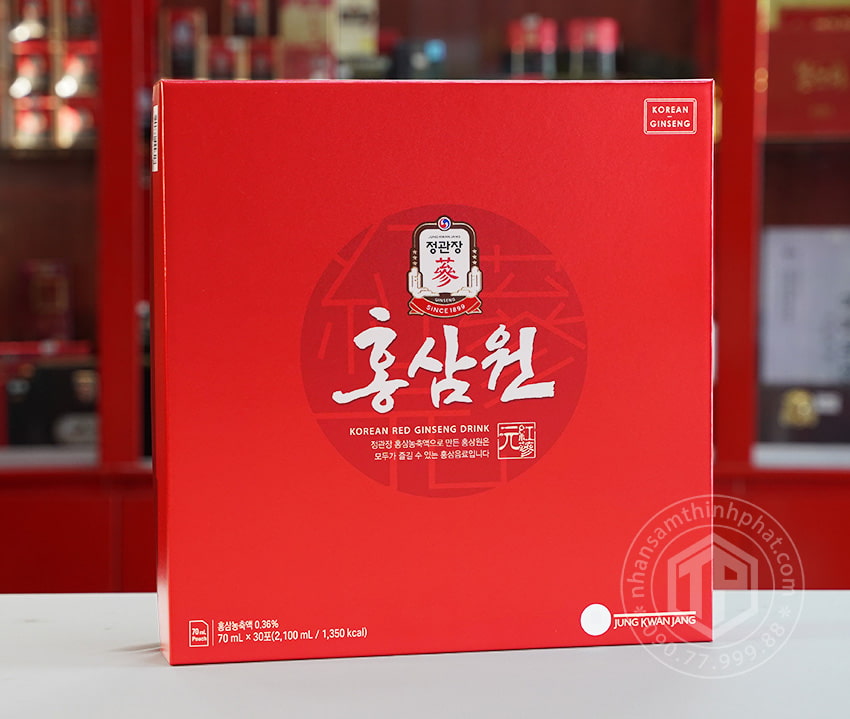 Nước hồng sâm Won cao cấp KGC sâm Chính phủ Hàn Quốc Jung Kwan Jang hộp 30 gói Nước hồng sâm Won cao cấp KGC sâm Chính phủ Hàn Quốc Jung Kwan Jang hộp 30 gói