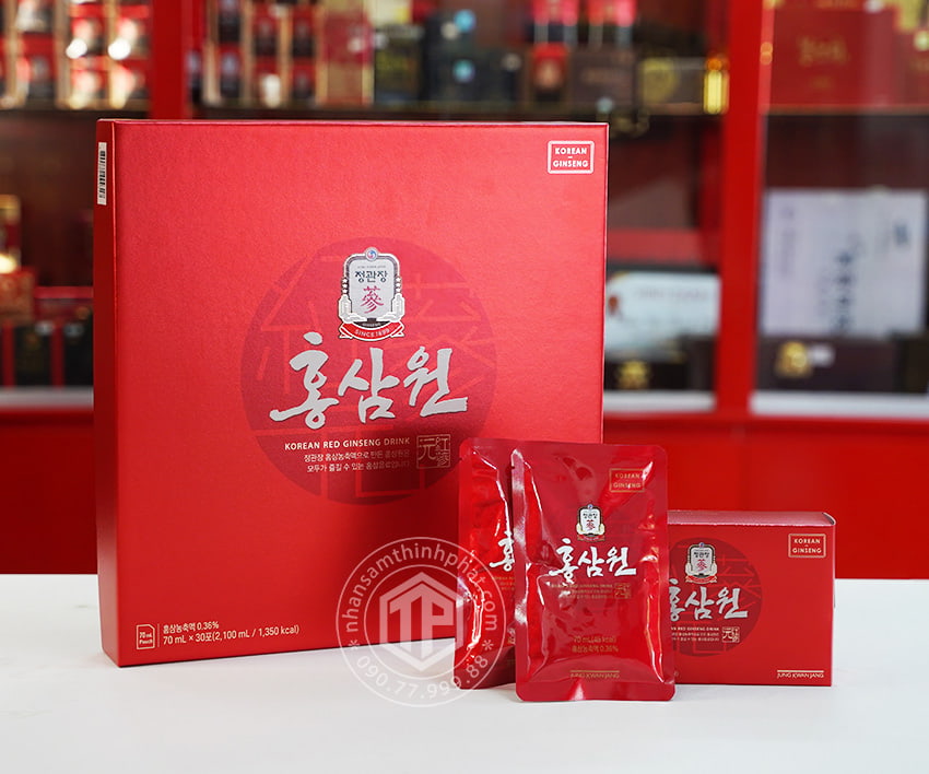 Nước hồng sâm Won cao cấp KGC sâm Chính phủ Hàn Quốc Jung Kwan Jang hộp 30 gói Nước hồng sâm Won cao cấp KGC sâm Chính phủ Hàn Quốc Jung Kwan Jang hộp 30 gói