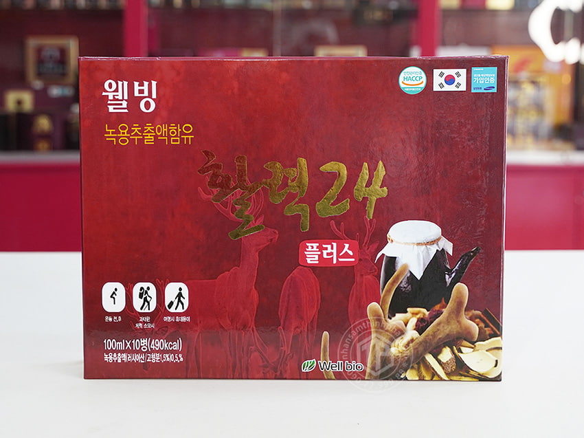 Nước hồng sâm nhung hươu Hàn Quốc 10 chai x 100ml Nước hồng sâm nhung hươu Hàn Quốc 10 chai x 100ml