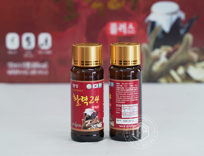 Nước hồng sâm nhung hươu Hàn Quốc 10 chai x 100ml Nước hồng sâm nhung hươu Hàn Quốc 10 chai x 100ml