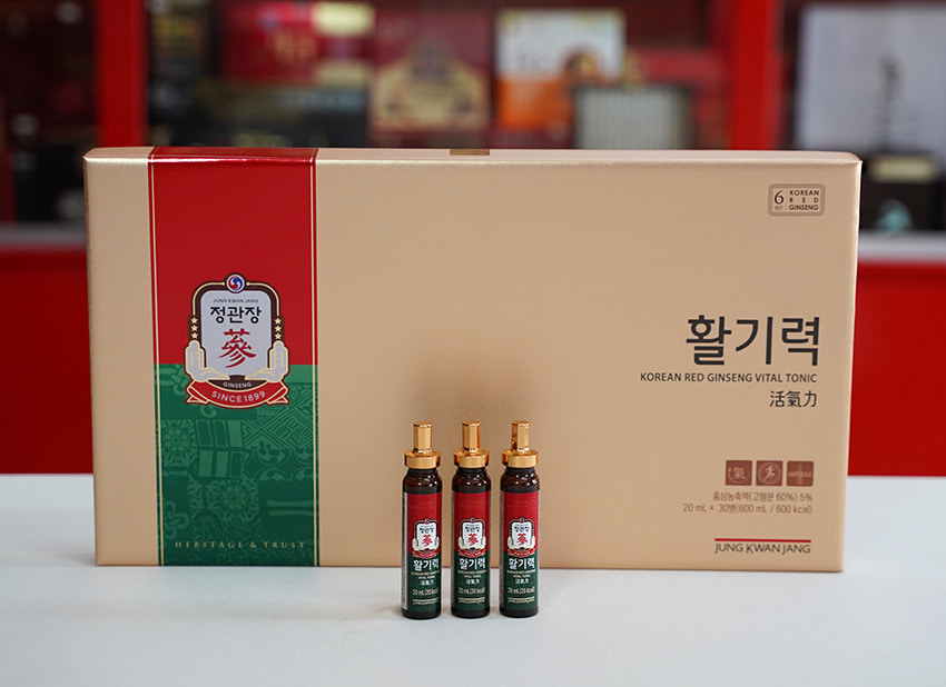 Tinh chất hồng sâm KGC Jung Kwan Jang Vital Tonic 30 ống x 20ml Tinh chất hồng sâm KGC Jung Kwan Jang Vital Tonic 30 ống x 20ml