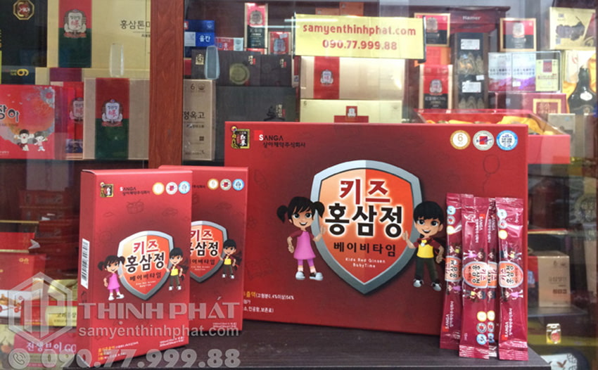Nước hồng sâm Sanga Baby Hàn Quốc dành cho trẻ em hộp 30 gói Nước hồng sâm Sanga Baby Hàn Quốc dành cho trẻ em hộp 30 gói