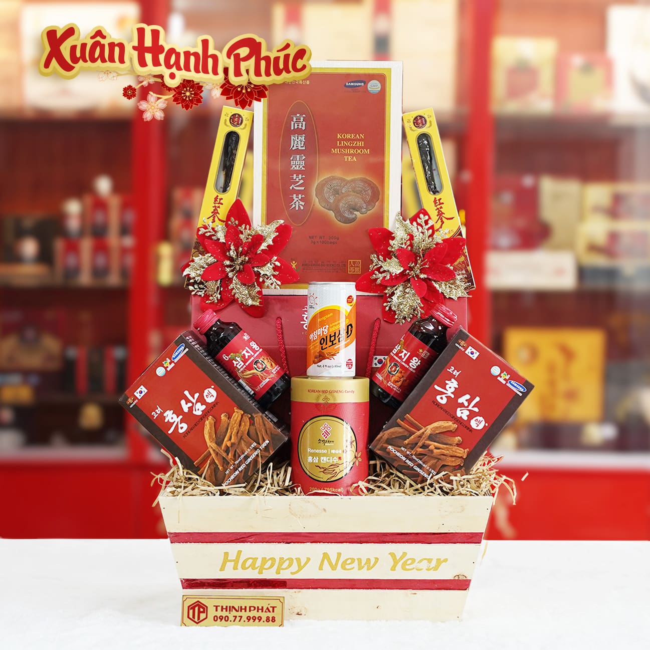 Giỏ Quà Xuân Hạnh Phúc Giỏ Quà Xuân Hạnh Phúc
