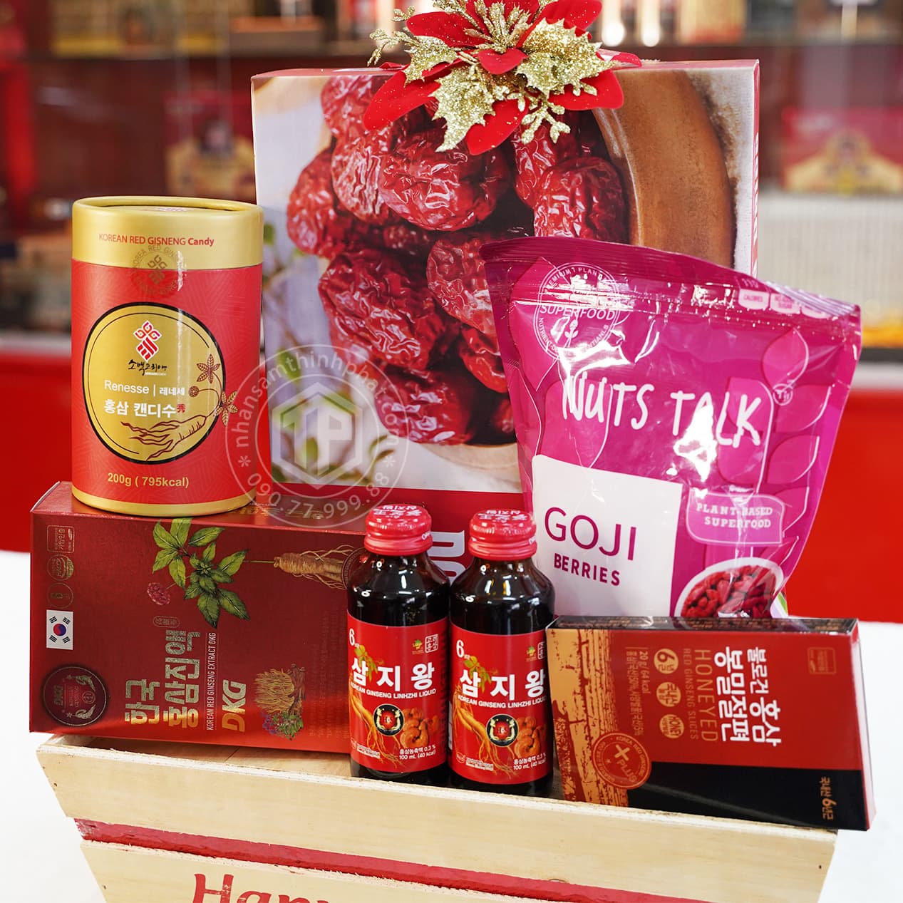 Giỏ Quà Xuân Hạnh Phúc Set 3 Giỏ Quà Xuân Hạnh Phúc Set 3