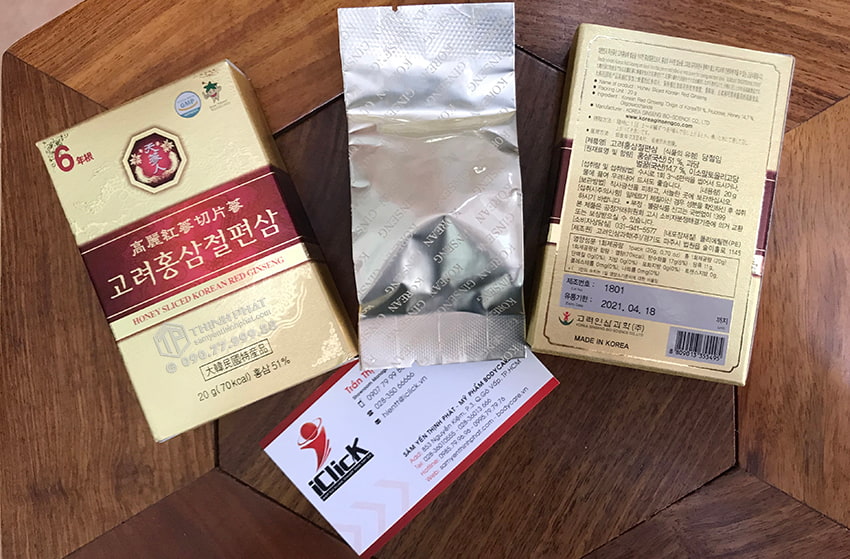 Hồng sâm lát tẩm mật ong chính hãng Bio ApGold sâm Hàn Quốc 6 năm tuổi Hồng sâm lát tẩm mật ong chính hãng Bio ApGold sâm Hàn Quốc 6 năm tuổi