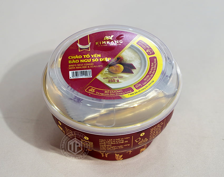 Cháo tổ yến bào ngư sò điệp hộp 6 chén x 255g Cháo tổ yến bào ngư sò điệp hộp 6 chén x 255g