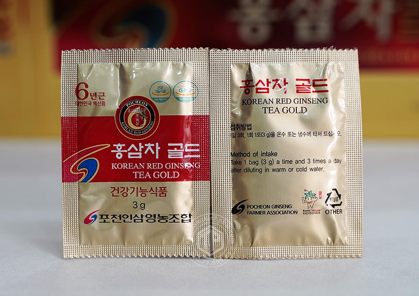 Trà hồng sâm Hàn Quốc Pocheon hộp 100 gói Trà hồng sâm Hàn Quốc Pocheon hộp 100 gói