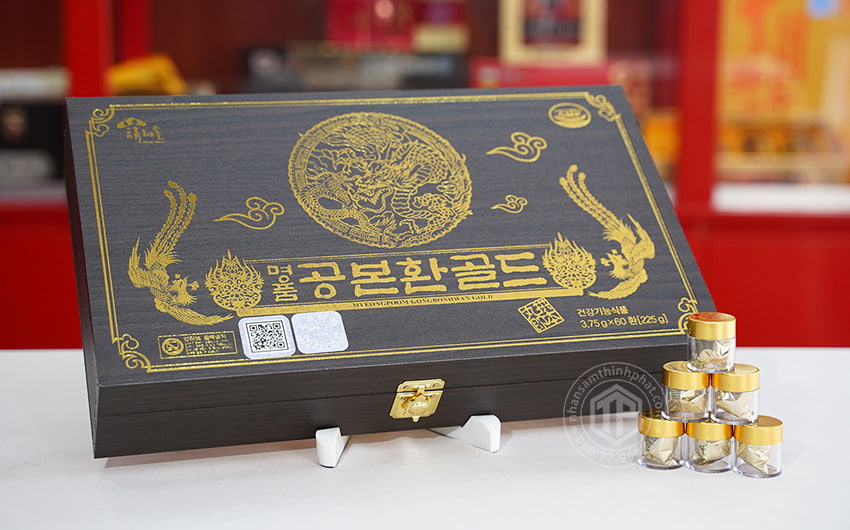 Viên Đông Trùng Hạ Thảo Hàn Quốc hộp gỗ 60 viên Viên Đông Trùng Hạ Thảo Hàn Quốc hộp gỗ 60 viên