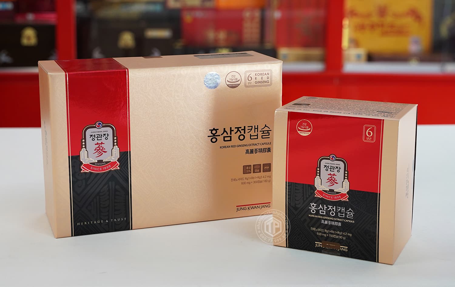 Viên Hồng Sâm Hàn Quốc Cao Cấp KGC Jung Kwan Jang 2 hộp x 150 Viên Viên Hồng Sâm Hàn Quốc Cao Cấp KGC Jung Kwan Jang 2 hộp x 150 Viên