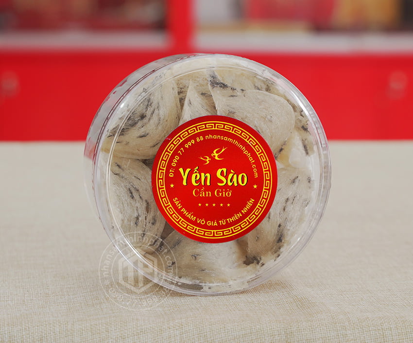 Tổ Yến Sào Cần Giờ còn lông hộp 100g Tổ Yến Sào Cần Giờ còn lông hộp 100g