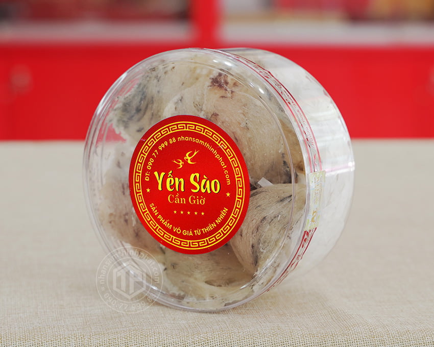 Tổ Yến Sào Cần Giờ còn lông hộp 100g Tổ Yến Sào Cần Giờ còn lông hộp 100g