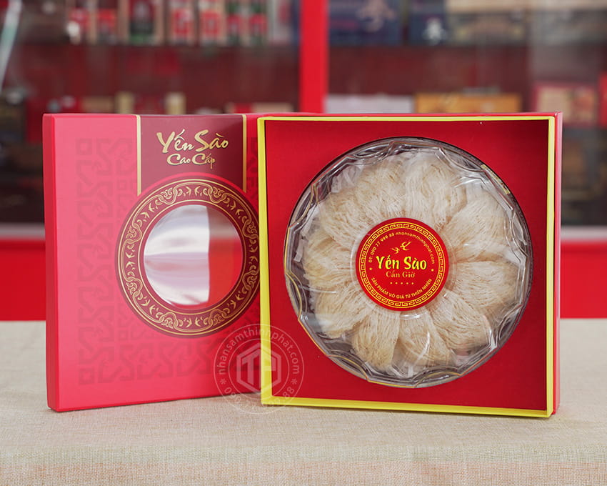 Tổ yến sào Cần Giờ làm sạch 100g loại đặc biệt Tổ yến sào Cần Giờ làm sạch 100g loại đặc biệt