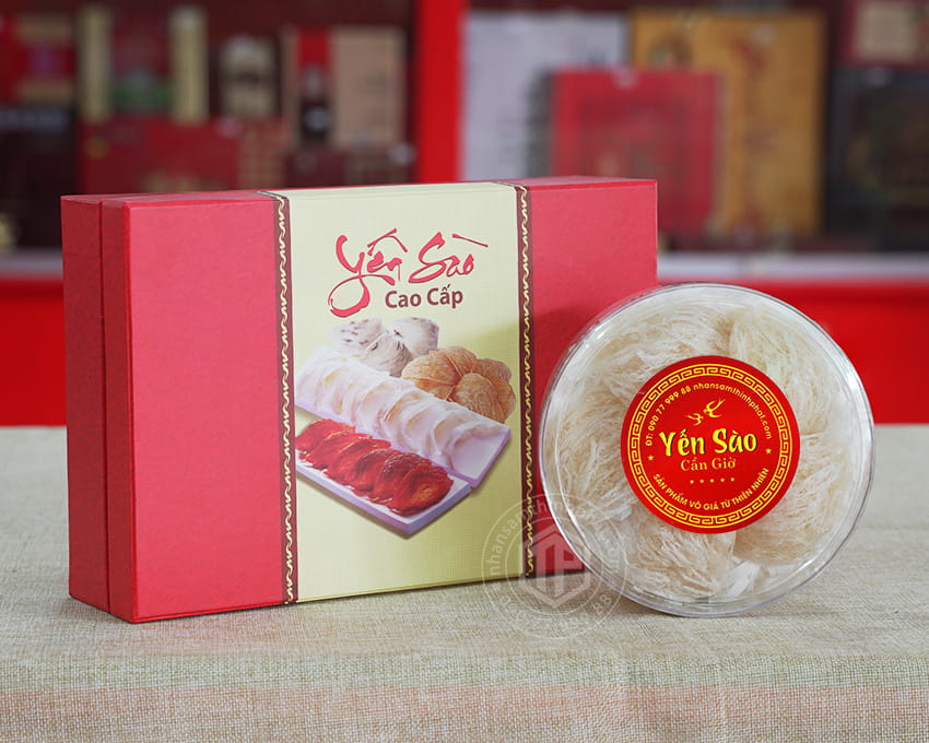 Tổ Yến Sào Cần Giờ làm sạch hộp 50g loại 2 Tổ Yến Sào Cần Giờ làm sạch hộp 50g loại 2