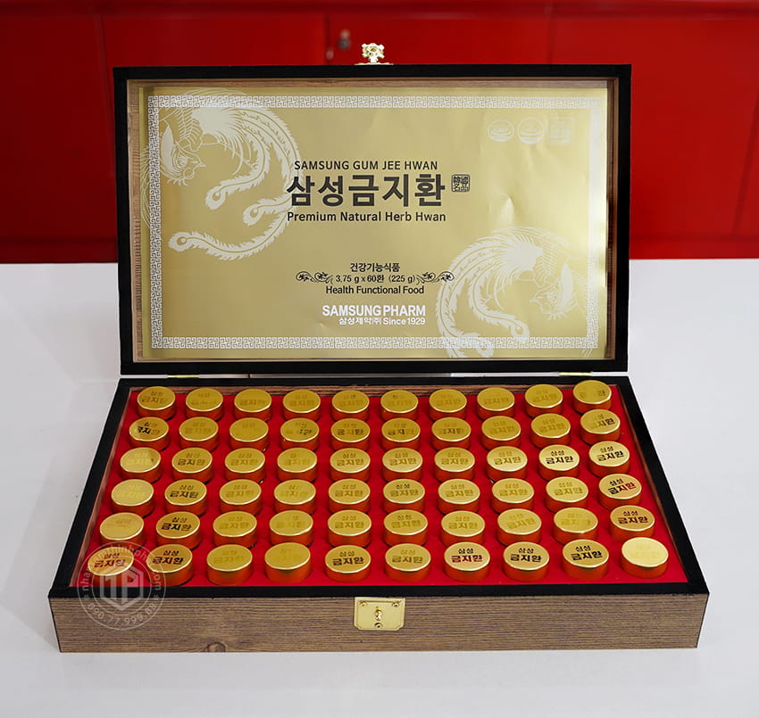 An cung ngưu hoàng hoàn Hàn Quốc tuần hoàn não hộp gỗ đen loại 60 viên An cung ngưu hoàng hoàn Hàn Quốc tuần hoàn não hộp gỗ đen loại 60 viên