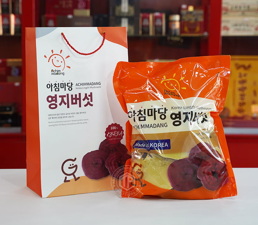 Nấm linh chi đỏ Hàn Quốc loại 1 kg 6-8 tai Nấm linh chi đỏ Hàn Quốc loại 1 kg 6-8 tai