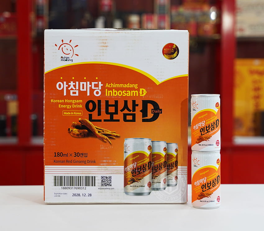 Nước hồng sâm lon Achimmadang Hàn Quốc 30 lon x 180ml Nước hồng sâm lon Achimmadang Hàn Quốc 30 lon x 180ml