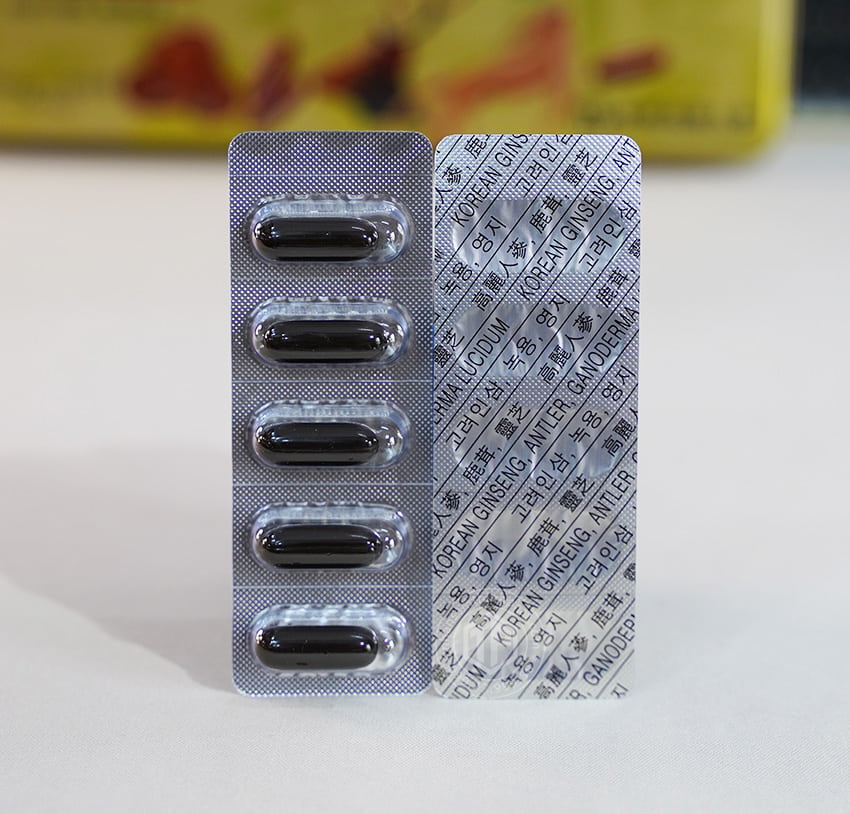 Viên sâm nhung linh chi Hàn Quốc Gold hộp 120 viên Dongwon Viên sâm nhung linh chi Hàn Quốc Gold hộp 120 viên Dongwon
