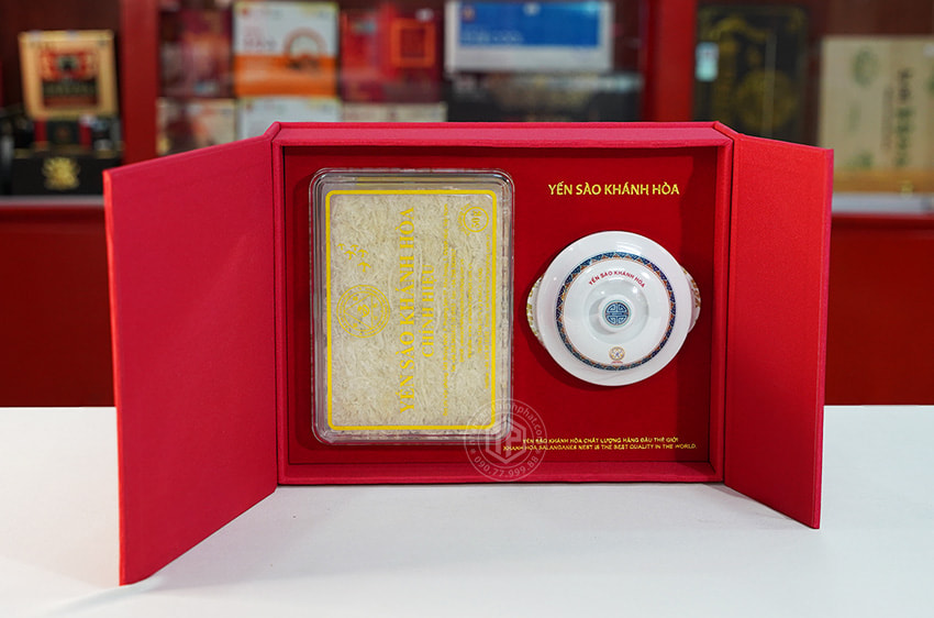Tổ Yến Sào Khánh Hòa yến đảo hộp quà tặng 50g - 015G Tổ Yến Sào Khánh Hòa yến đảo hộp quà tặng 50g - 015G