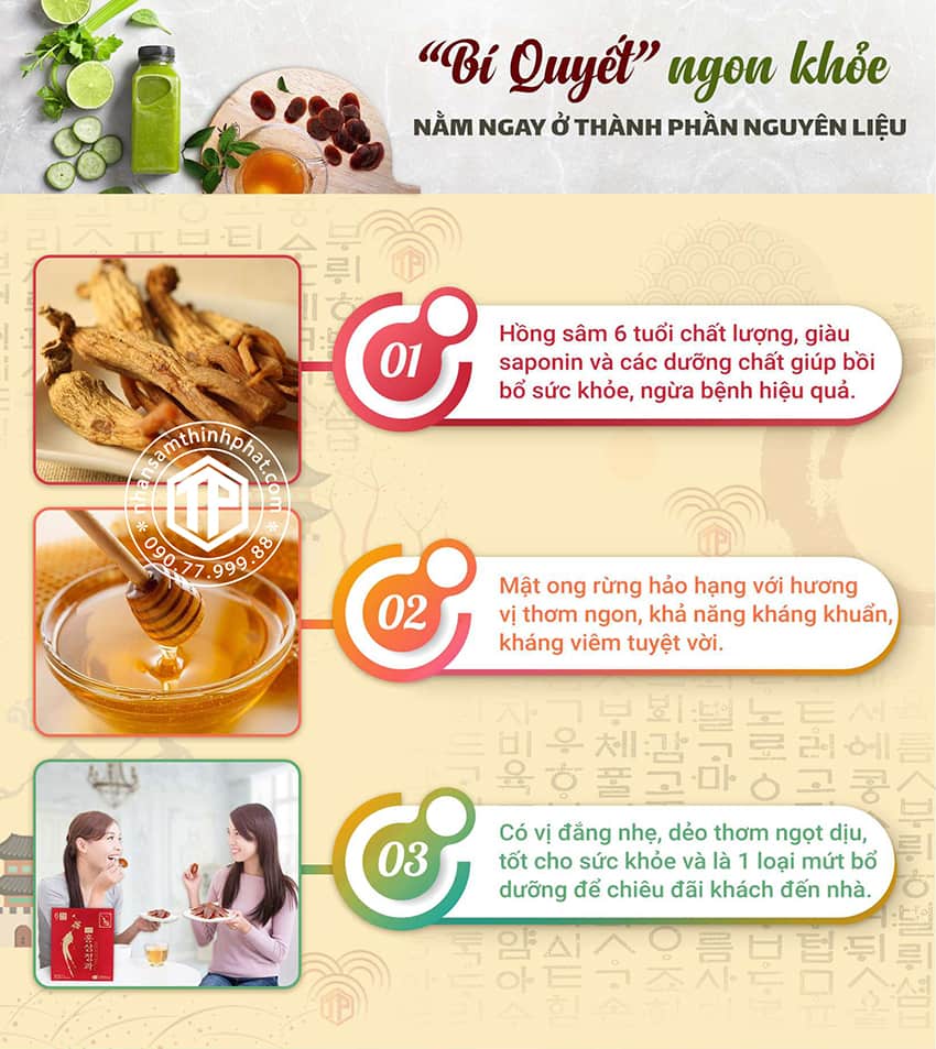 Sâm tẩm mật ong - Bí quyết ngon khỏe nằm ngay ở thành phần nguyên liệu Sâm tẩm mật ong - Bí quyết ngon khỏe nằm ngay ở thành phần nguyên liệu