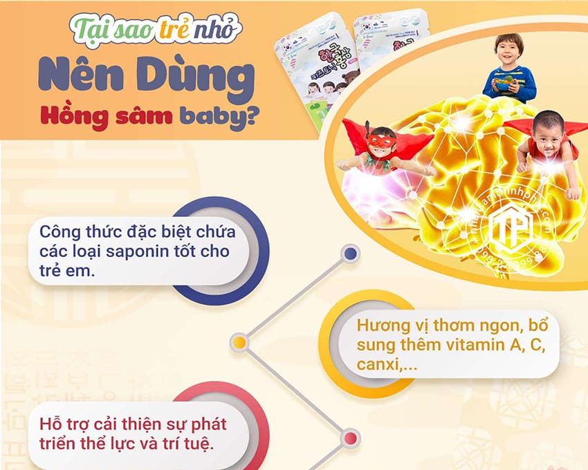 Tại sao trẻ nhỏ nên dùng hồng sâm baby?